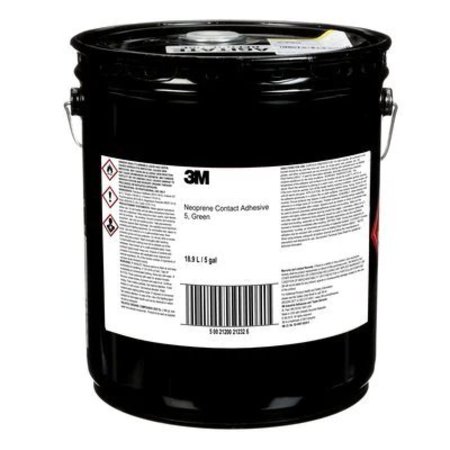 3M Oil & Gas Neoprene Contact Adhesive 5 Green, 5 Gallon Pail 62449785203